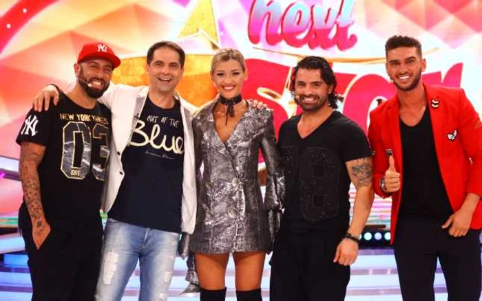Dan Negru, alături de juriul „Next Star“ - CRBL, Alina Eremia, Pepe şi Dorian Popa FOTO Gabriela Arsenie/Antena 1
