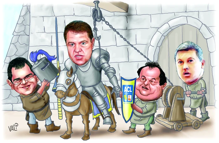 Armata PNL şi PDL s-au aşezat cu toţii în spatele prezidenţiabilului Klaus Iohannis Desen Vali Ivan