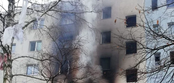 O explozie grava a avut loc intr-un apartamentul din estul Germaniei FOTO Twitter