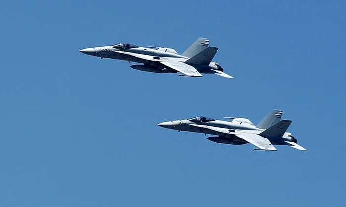 Avioane de luptă americane F-18 FOTO Reuters 