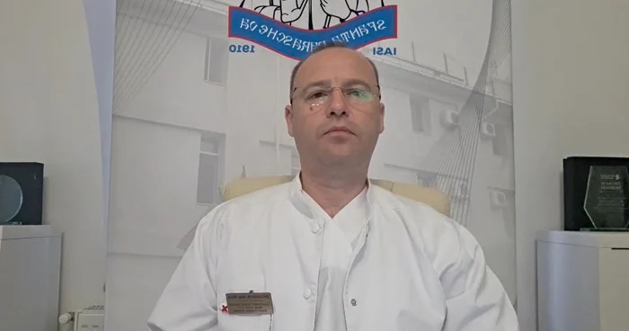  Florin Roșu, managerul Spitalului de Boli Infecțioase „Sf. Parascheva” din Iași FOTO Captură ecran