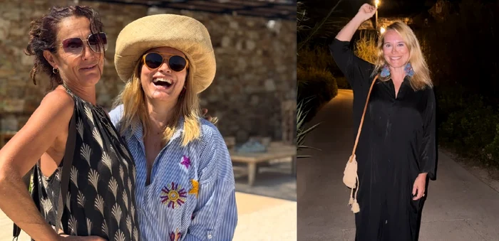 Femeia care a impresionat-o pe Andreea Esca în vacanța din Grecia / foto: colaj Instagram