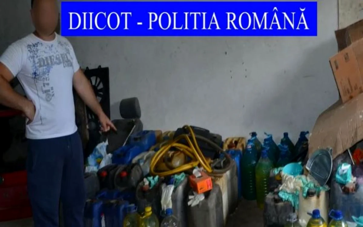 Unul dintre traficanţii prinşi în flagrant de poliţişti FOTO DIICOT Galaţi
