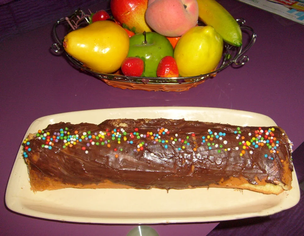 Ruladă cu cremă de vanilie