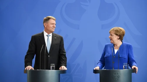 Klaus Iohannis şi Angela Merkel. FOTO  www.presidency.ro