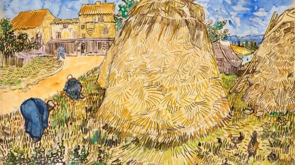 Un tablou în acuarelă de Vincent van Gogh, vândut pentru 35,9 milioane de dolari  A fost confiscat de naziști în timpul invadării Franței jpeg