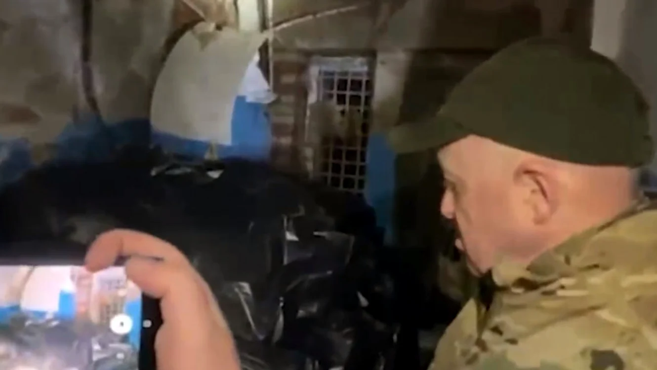 Evgheni Prigojin printre cadavrele mercenarilor Wagner / Foto: Captură Video / Twitter