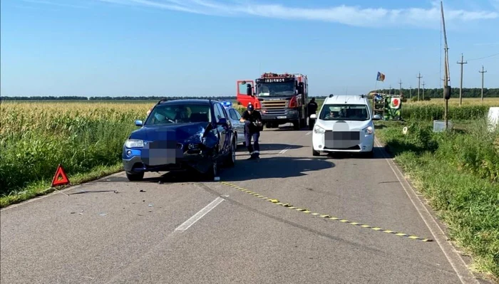Accidentul a avut loc pe DJ 201 B FOTO IPJ Ialomiţa