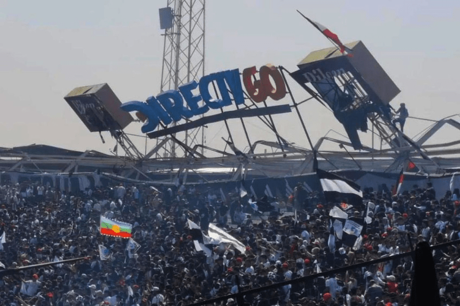 VIDEO Momentul în care tribuna se prăbușește peste spectatori. Șoc și groază în Chile