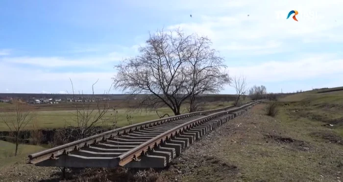 Calea ferată nu a fost funcțională niciodată / foto: captura video TVR