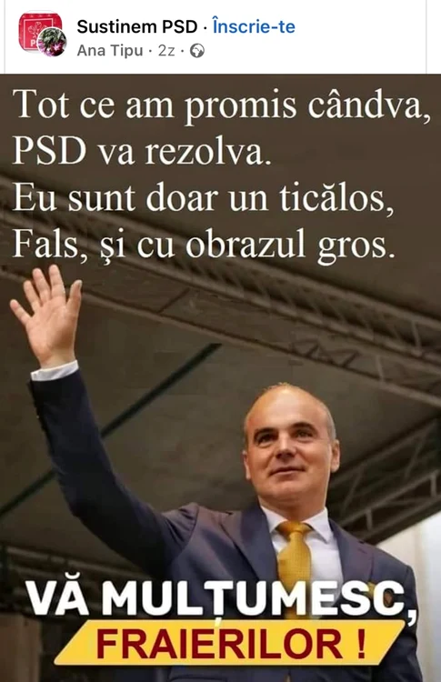 Postare anti Rares Bogdan 