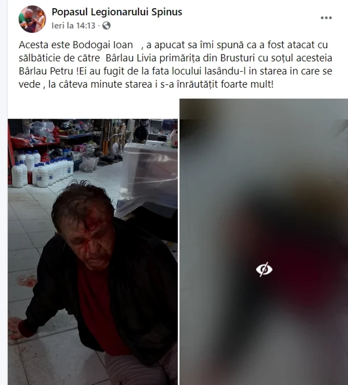 imaginile cu procurorul bătut au apărut pe o pagină de facebook FOTO