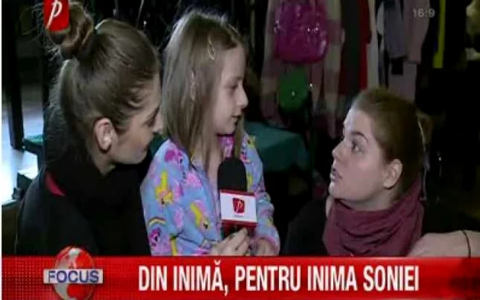 Fetiţa a mai fost operată când avea un an şi jumătate FOTO Captură Prima TV