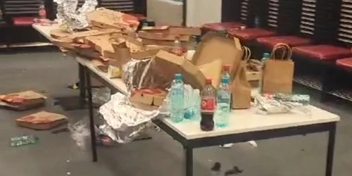 Cum au lăsat kosovarii vestiarul după meciul cu România  Captură DigiSport jpeg