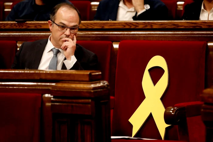 Jordi Turull, în Parlamentul catalan FOTO EPA-EFE