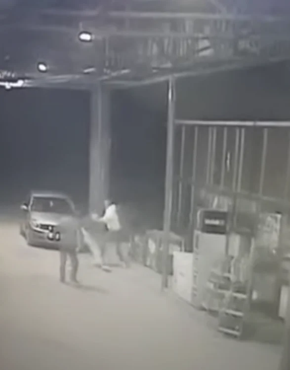 Imagini de la bătaia din benzinărie FOTO Captură video