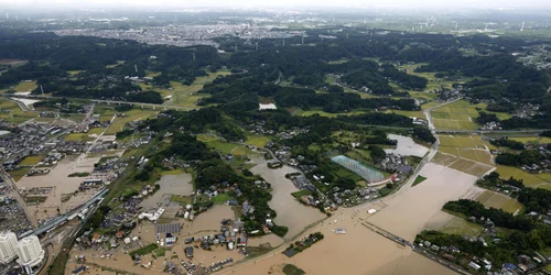 Inundații din Oamishirasato, la est de Tokyo FOTO Profimedia