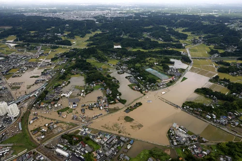 Inundații din Oamishirasato, la est de Tokyo FOTO Profimedia