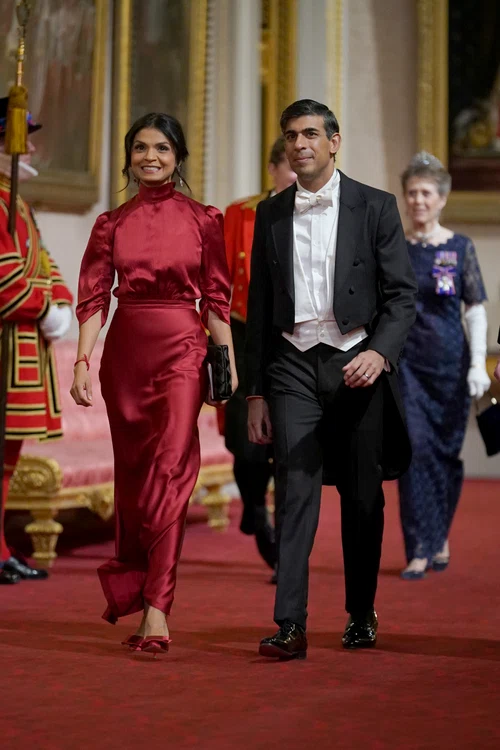Akshata Murty și Rishi Sunak au fost ca scoși din cutie. FOTO: Getty Images