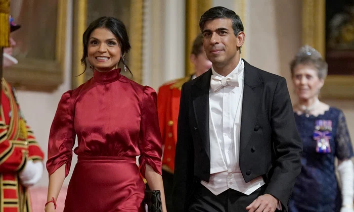 Rishi Sunak si sotia Akshata Murty la banchetul de stat   GettyImages 1795002381 jpg