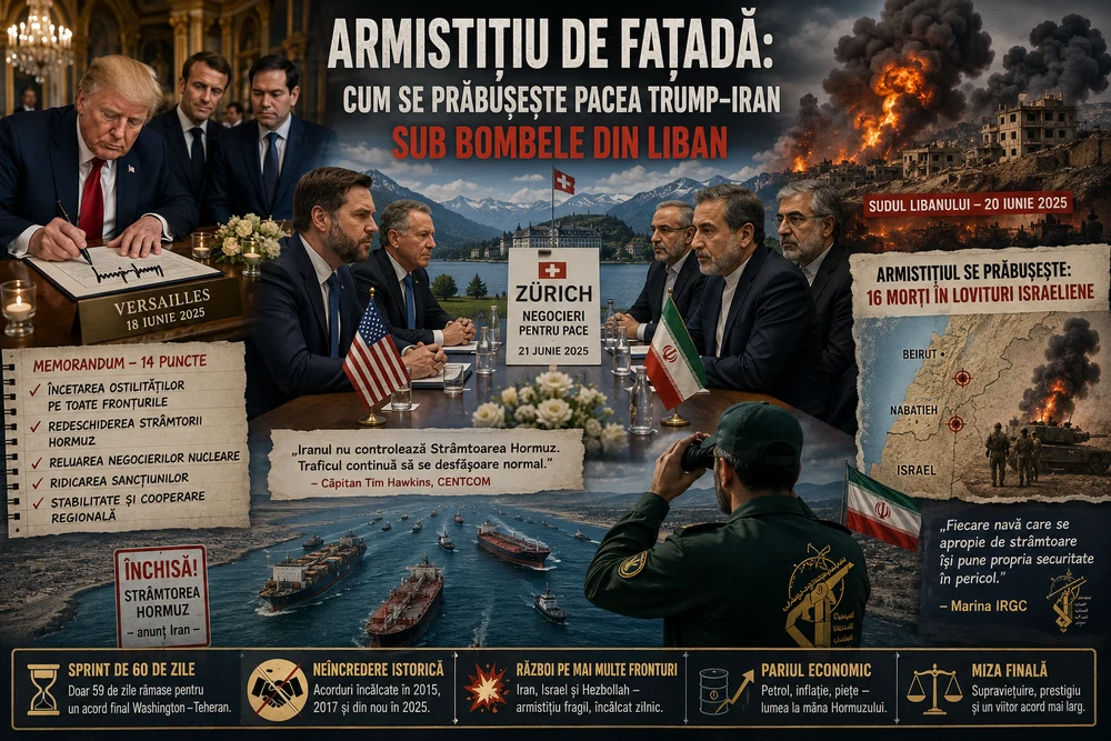 Armistițiu de fațadă: cum se prăbușește pacea Trump-Iran sub bombele din Liban