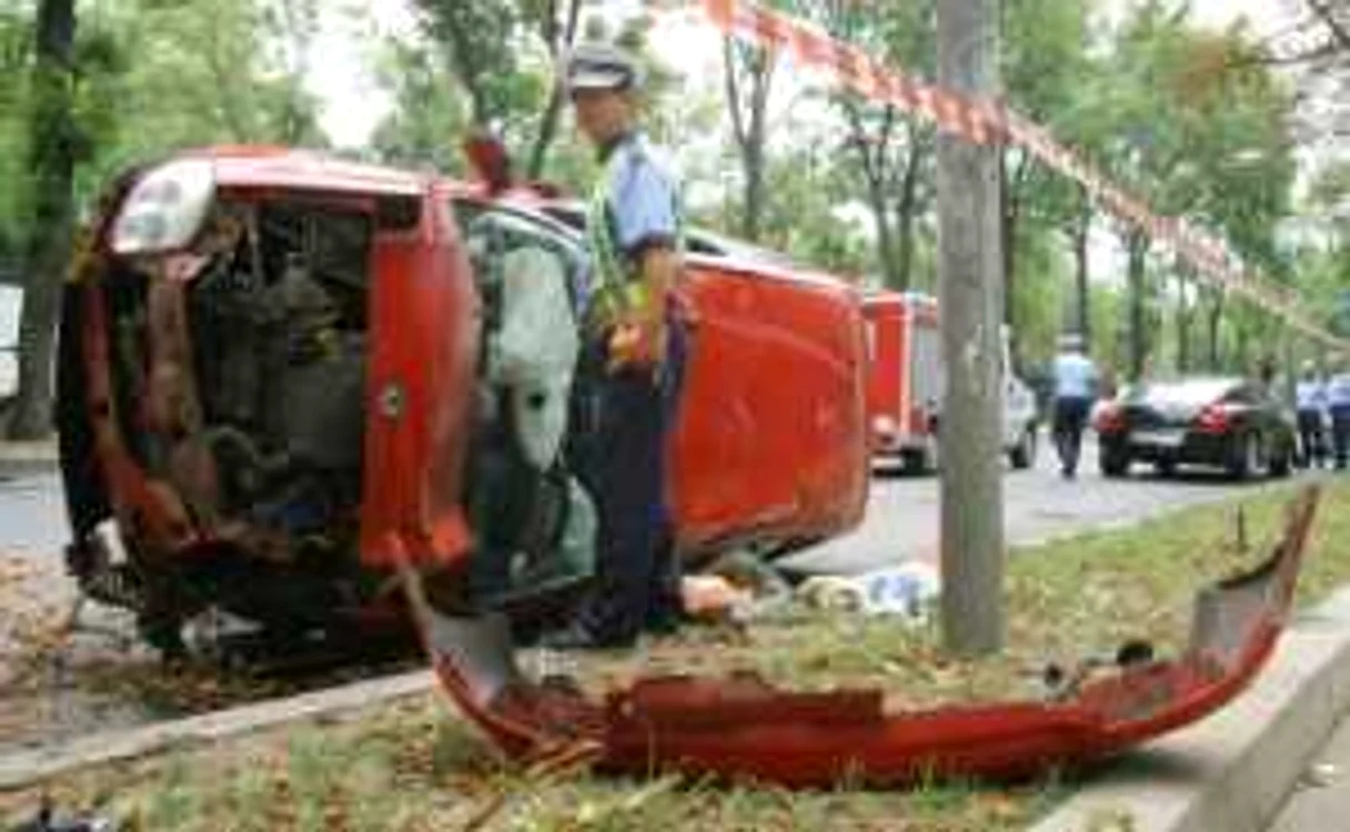 FOTOGALERIE Ex-prietenul Elenei Băsescu ar fi implicat în accidentul de pe Kisselef