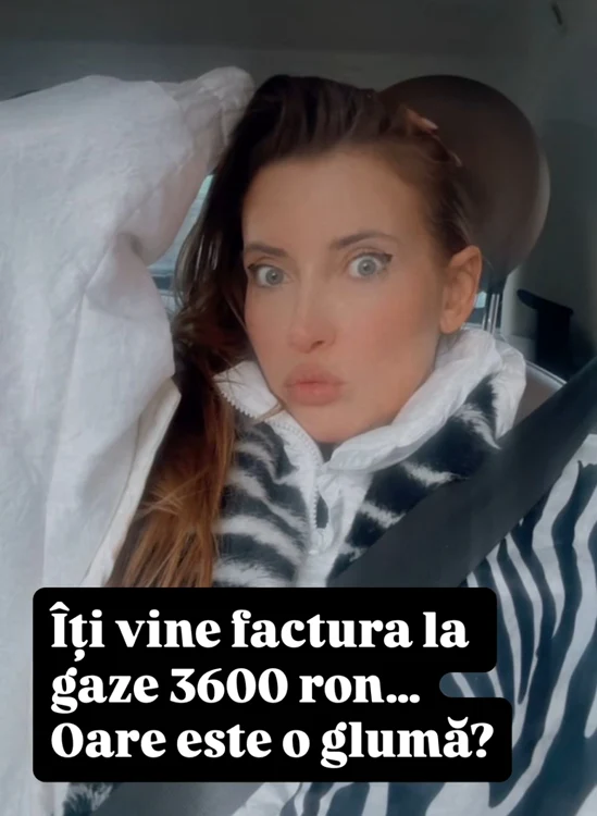Iulia Albu, surprinsă de factura uriașă la gaze FOTO: Instagram/ Iulia Albu