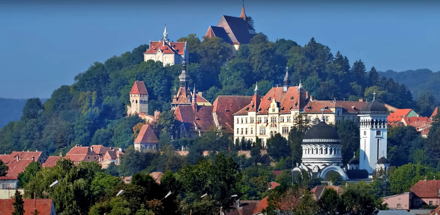 Cetatea Sighișoarei din Transilvania (foto: captură video)