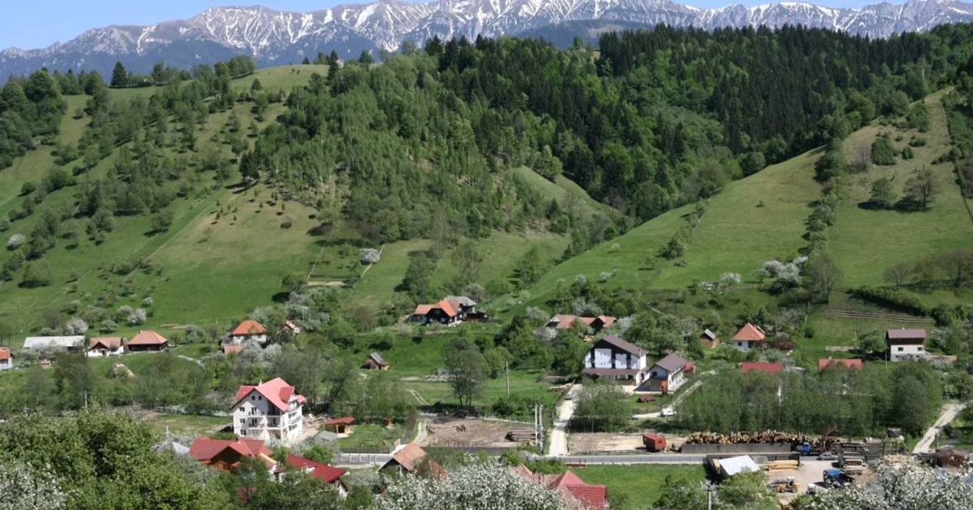 Peisaj din zona Bran-Moeciu FOTO Adevărul