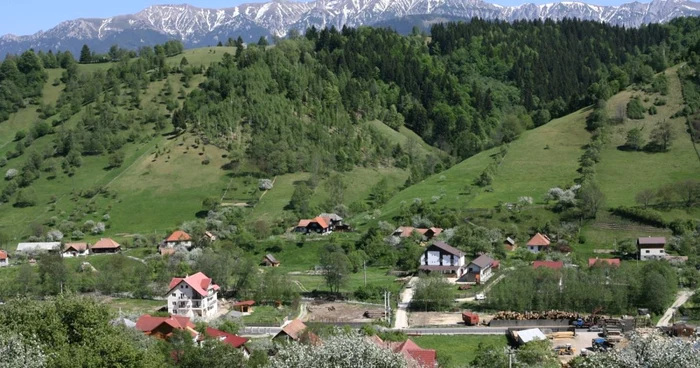 Peisaj din zona Bran-Moeciu FOTO Adevărul