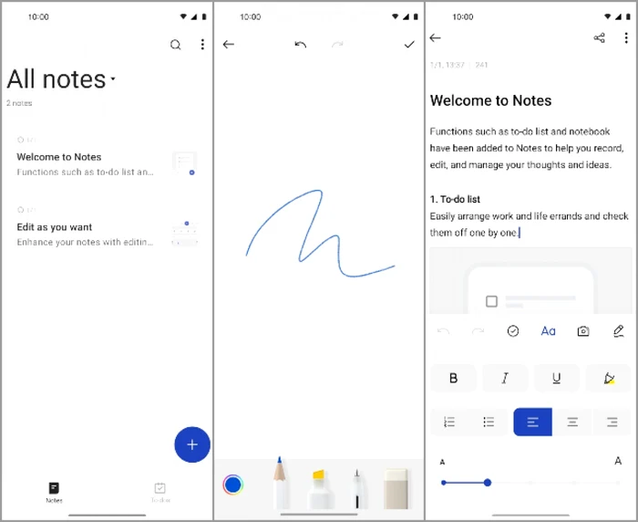 OxygenOS 12 Open Beta aplicatia Note