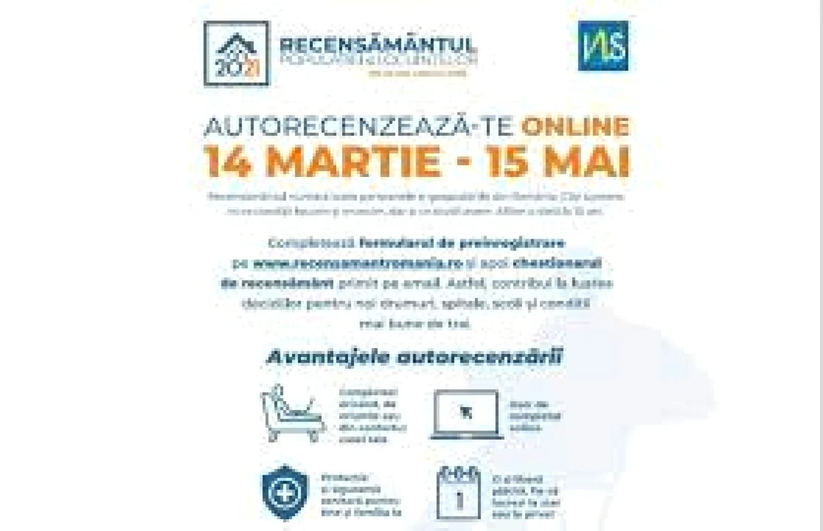 Recensământul se desfăşoară până pe 15 mai FOTO INS