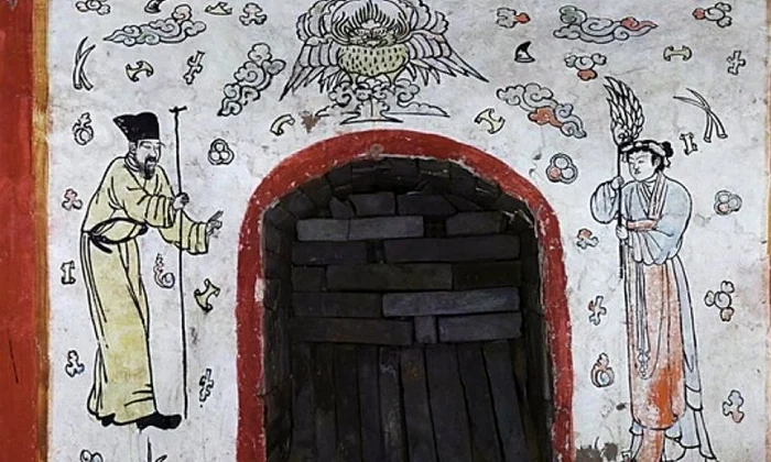 Fresce, stele și poezie descoperite într un mormânt in China jpeg