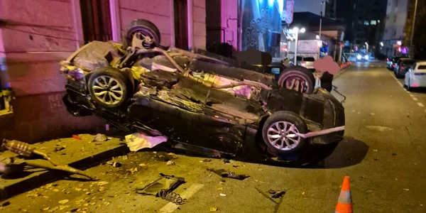 Accident în centrul Piteștiului Foto ISU Arges 2 jfif