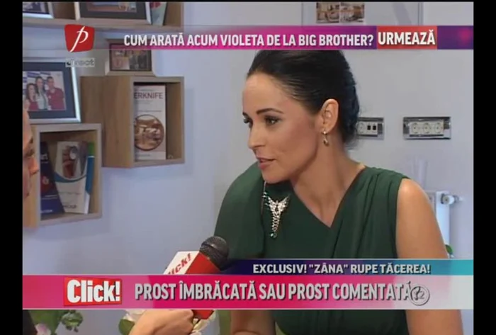 Andreea Marin a discutat în exclusivitate cu reporterul Click! în cadrul emisiunii Click! de la Prima Tv