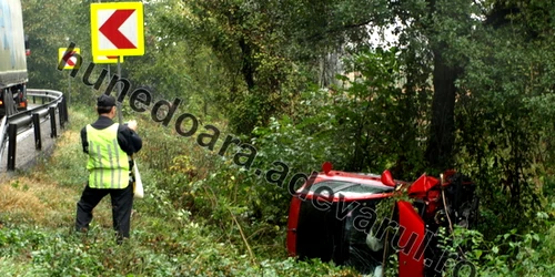 Accident pe DN7, la Săcămaș. Foto: D. Guță
