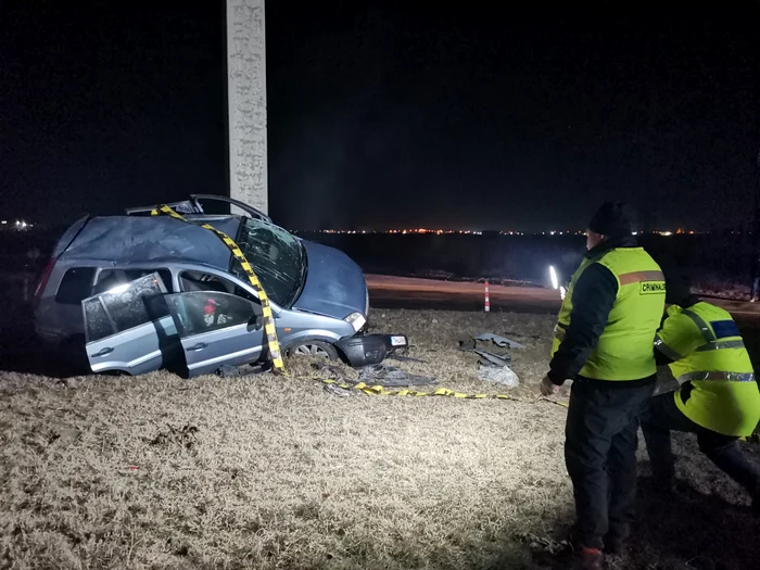 Accident în sensul giratoriu de la Auchan FOTO Ștefan Both
