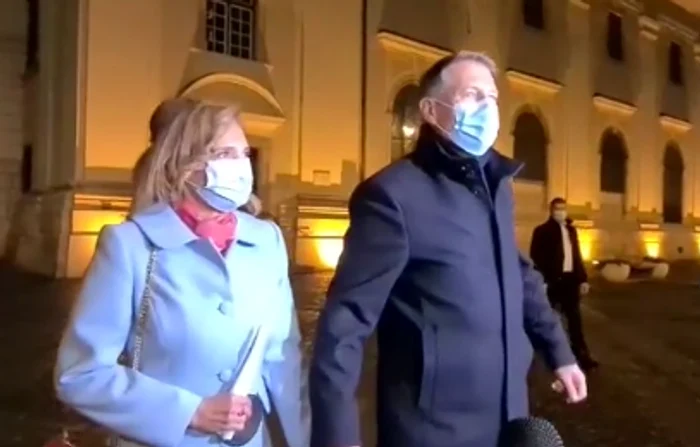 Carmen și Klaus Iohannis, după slujba de învierefoto: captură YouTube
