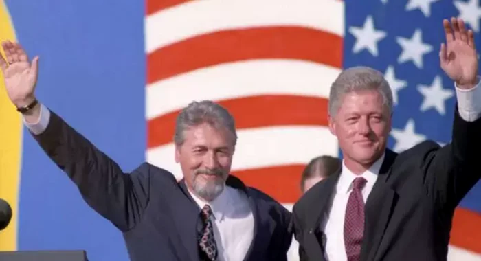Emil Constantinescu și Bill Clinton