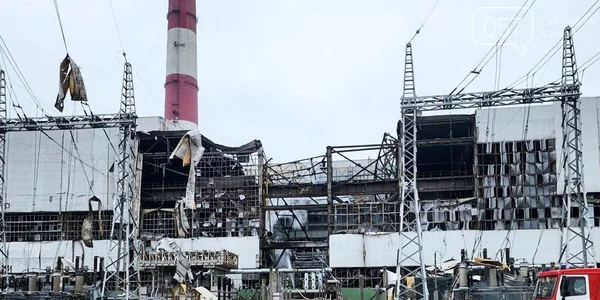 centrala distrusa de atacurile rusesti/FOTO:X