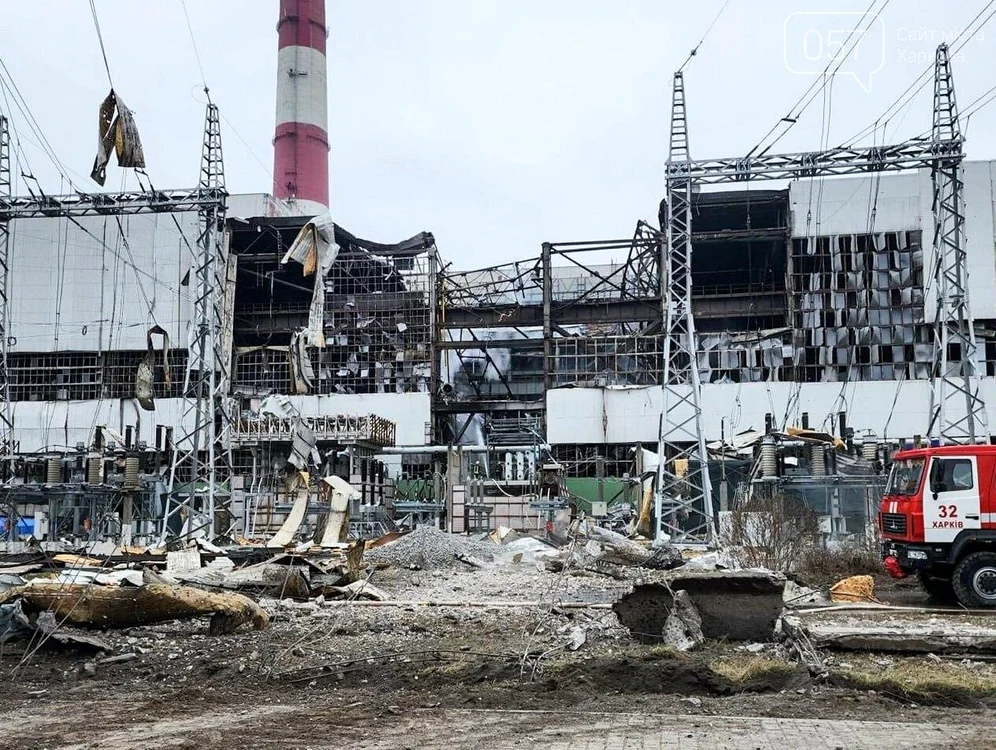 Centrală distrusă de ruși/FOTO:X