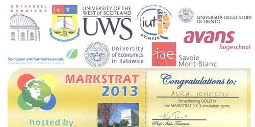 Medalii de aur pentru studenţii români la competiţia de marketing Markstrat