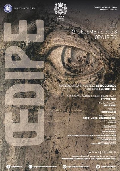 Un nou „Oedipe” enescian pe scena  Operei Naționale București