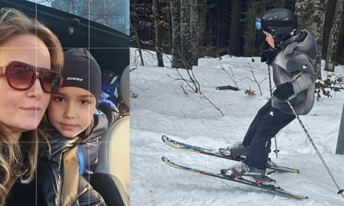 Ioana Maria Moldovan pe pârtie la Predeal jpg