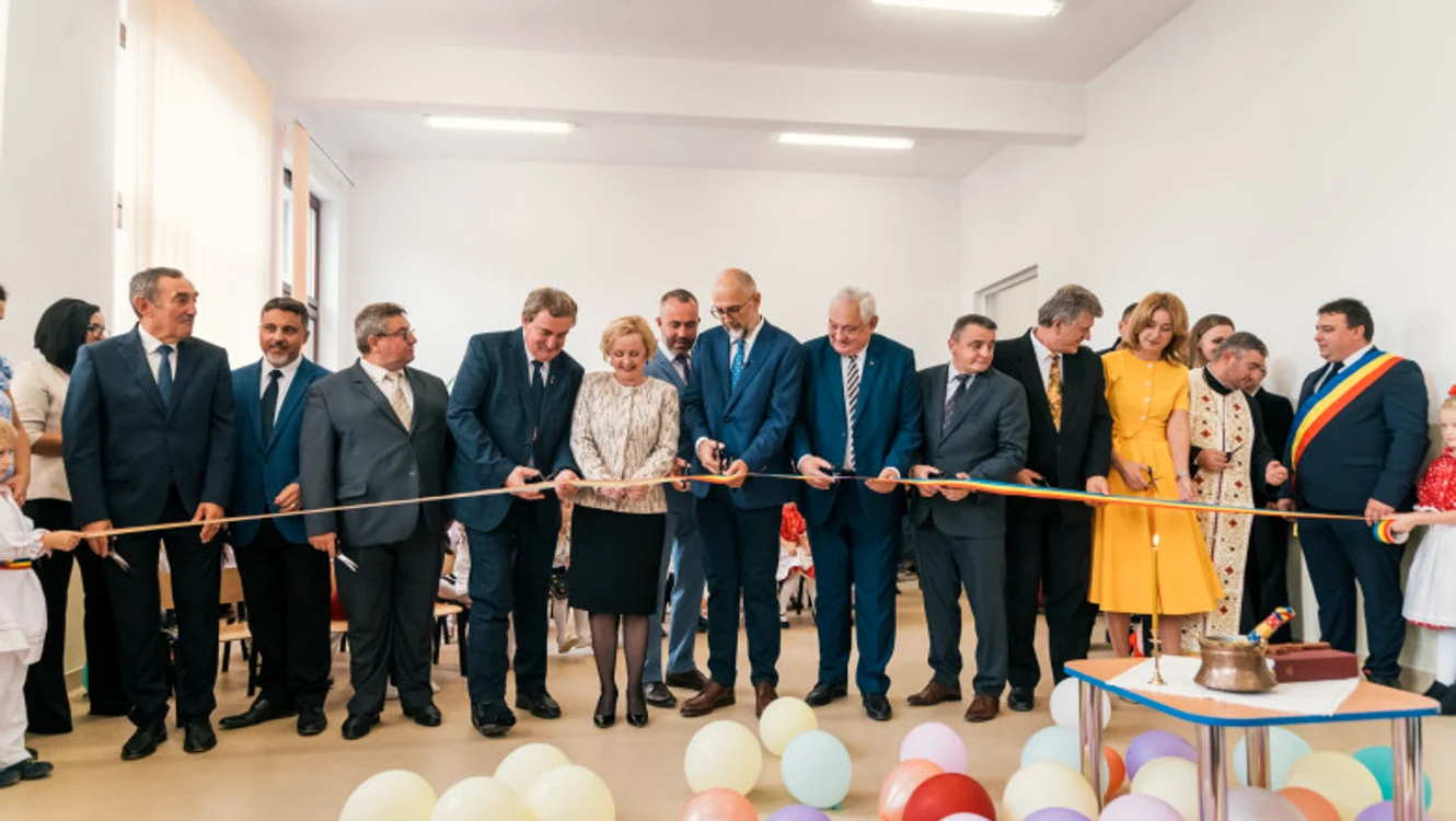 Inaugurare grădiniței din comuna Crasna, județul Sălaj FOTO:Facebook Kraszna/Crasna 
