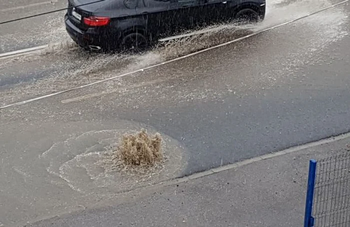 cluj inundatii. foto info trafic jud cluj