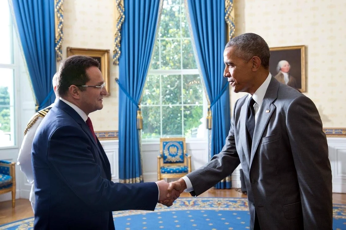 George Maior și fostul președinte american Barack Obama
