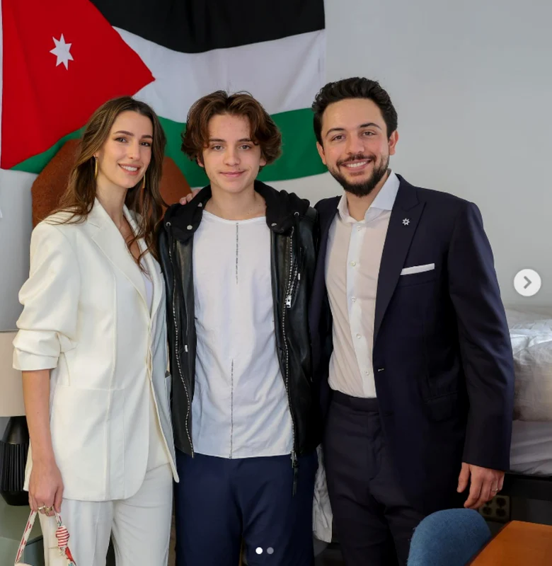 Prințesa Rajwa și Prințul Hussein în vizită în SUA foto: Instagram