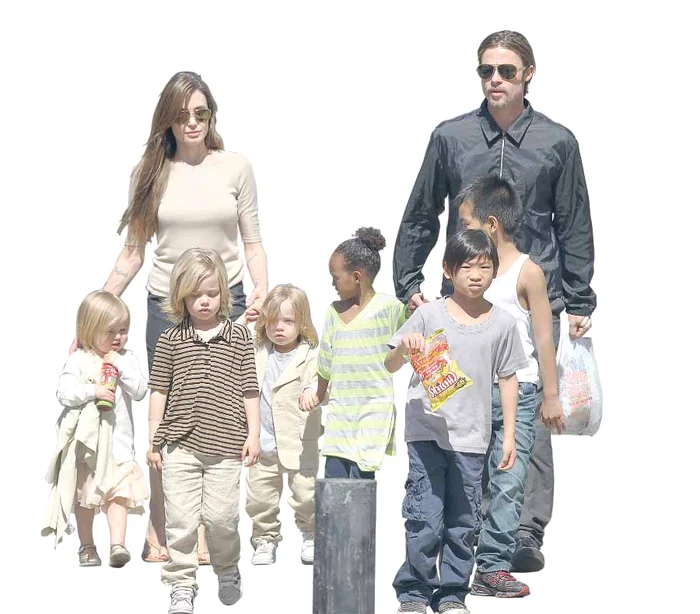 
    Vivienne (3 ani); Shiloh (5 ani) ; Knox (3 ani); Zahara (6 ani);  Pax (7 ani); Maddox (9 ani)  