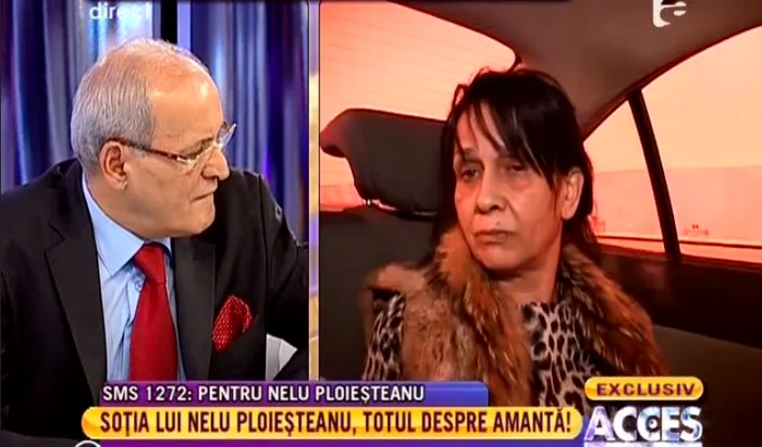 Nelu Ploieşteanu şi soţia lui înşelată.
